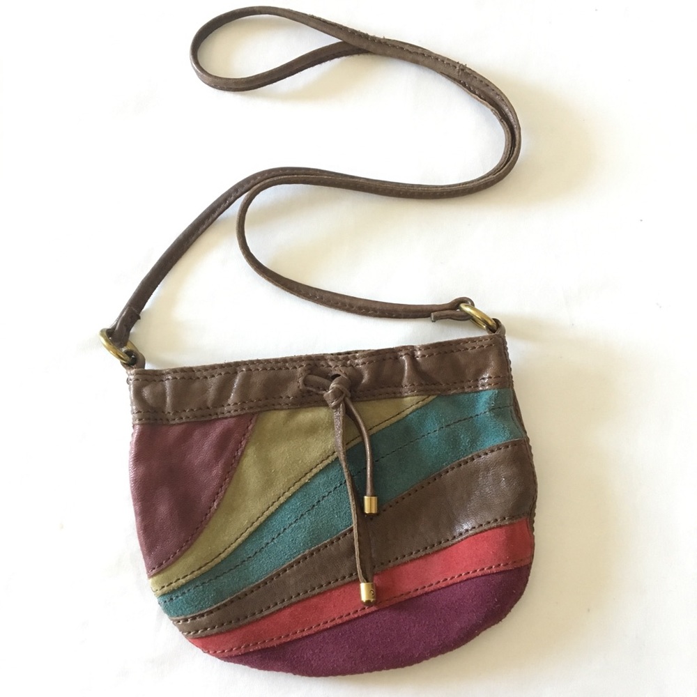 Fossil Mini CrossBody Boho Leather Bag